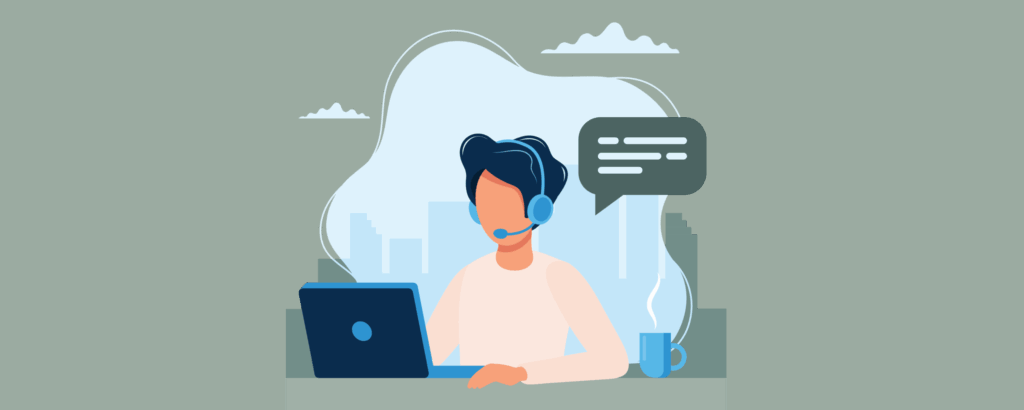 Illustrasjon forsidebilde kundestøtte