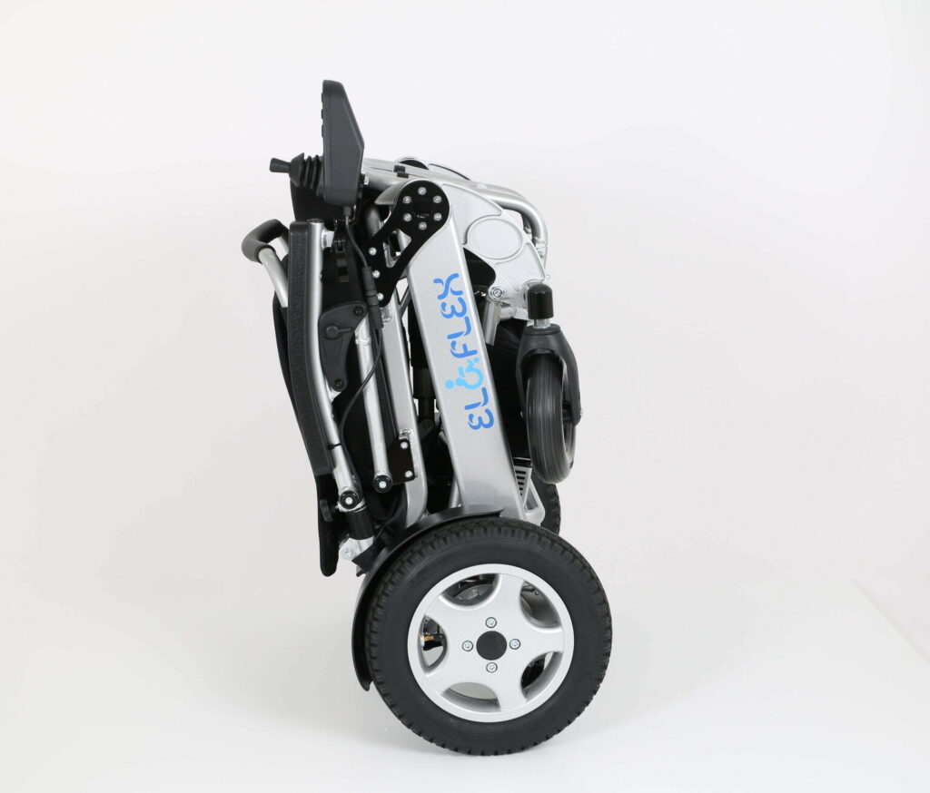 Produtkbilde av Eloflex P elektrisk rullestol lagt sammen