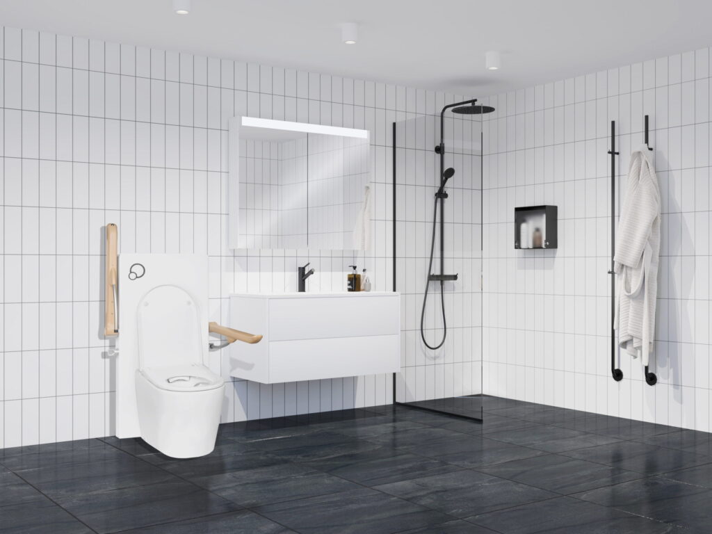 CareBidet JHC4000 toilettet på badeværelset