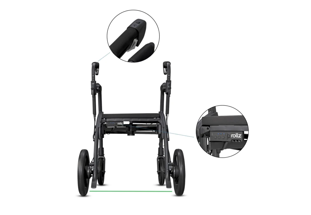 Rollatorn Rollz Motion Rhythm. Detaljer.