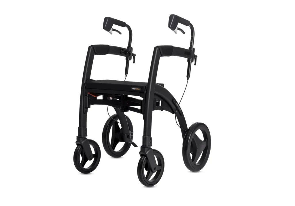 Rollz Motion Rhythm Mattsvart rollator