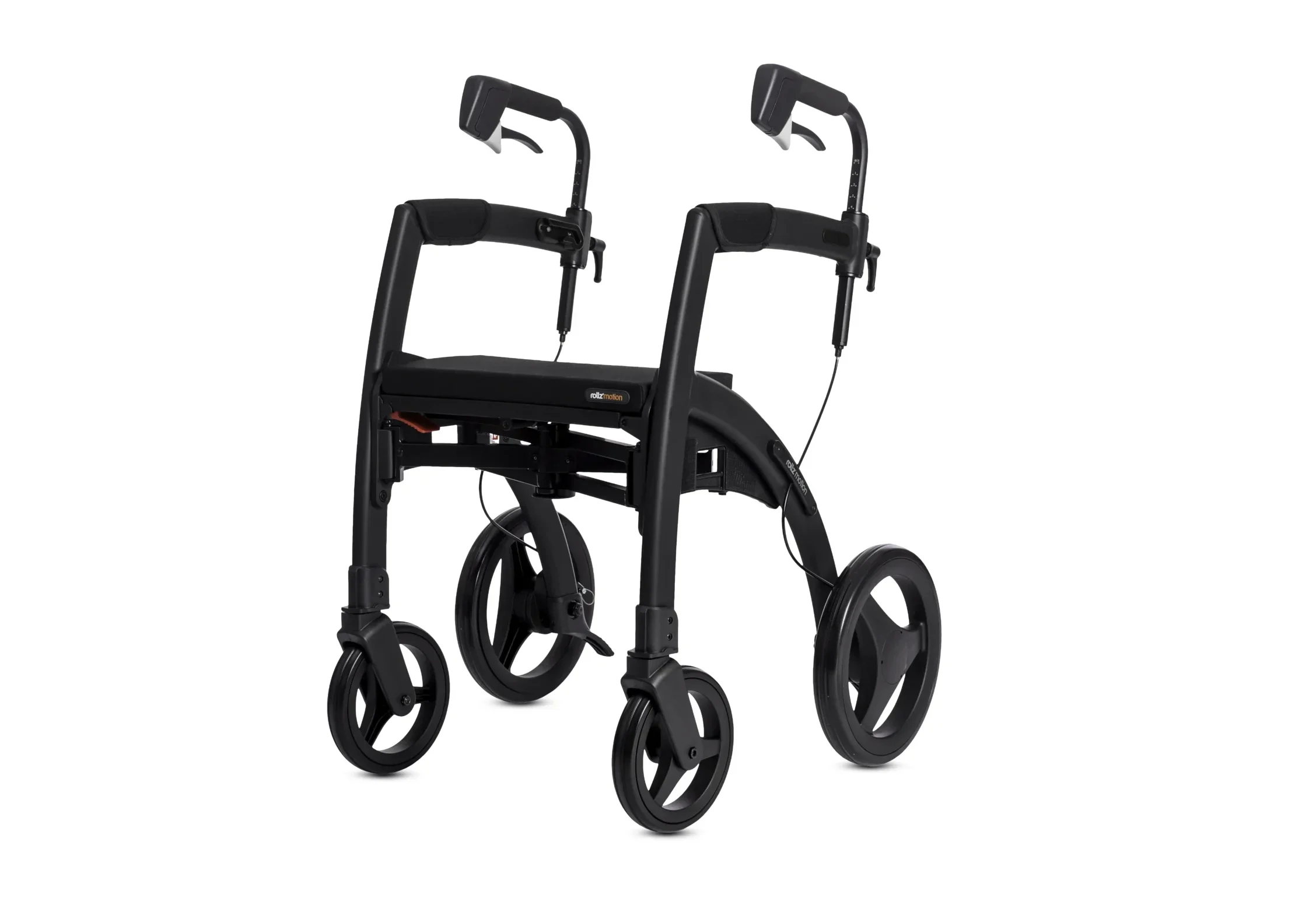 Rollz Motion Rhythm Mattsvart rollator