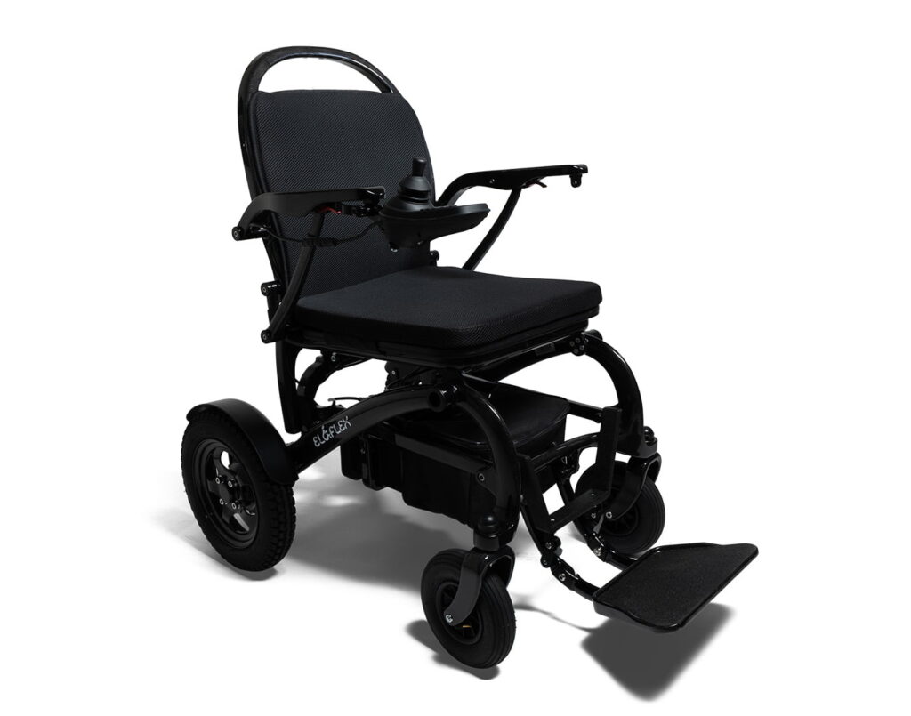 Eloflex C3 elektrisk rullstol sedd framifrån