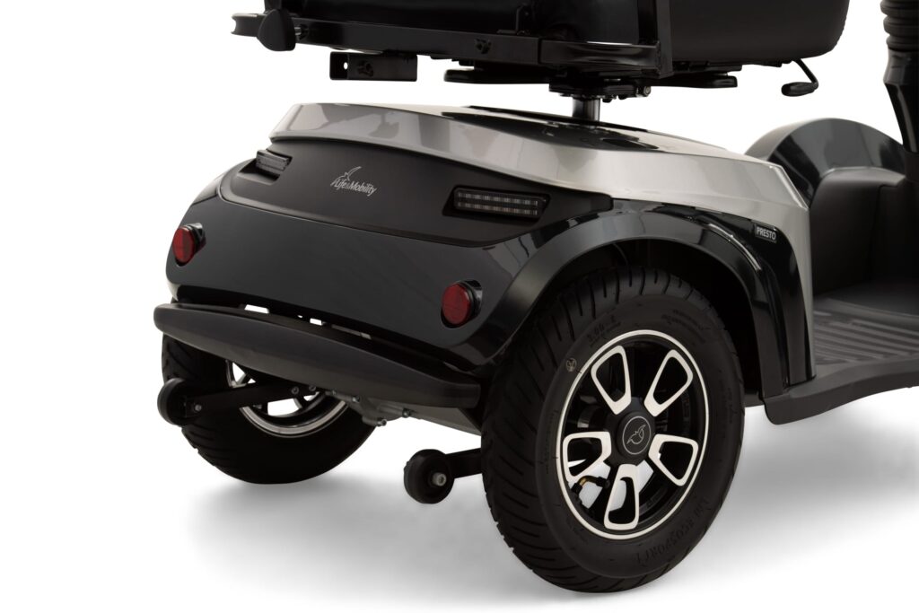 Presto el-scooter detaljbild sedd bakifrån