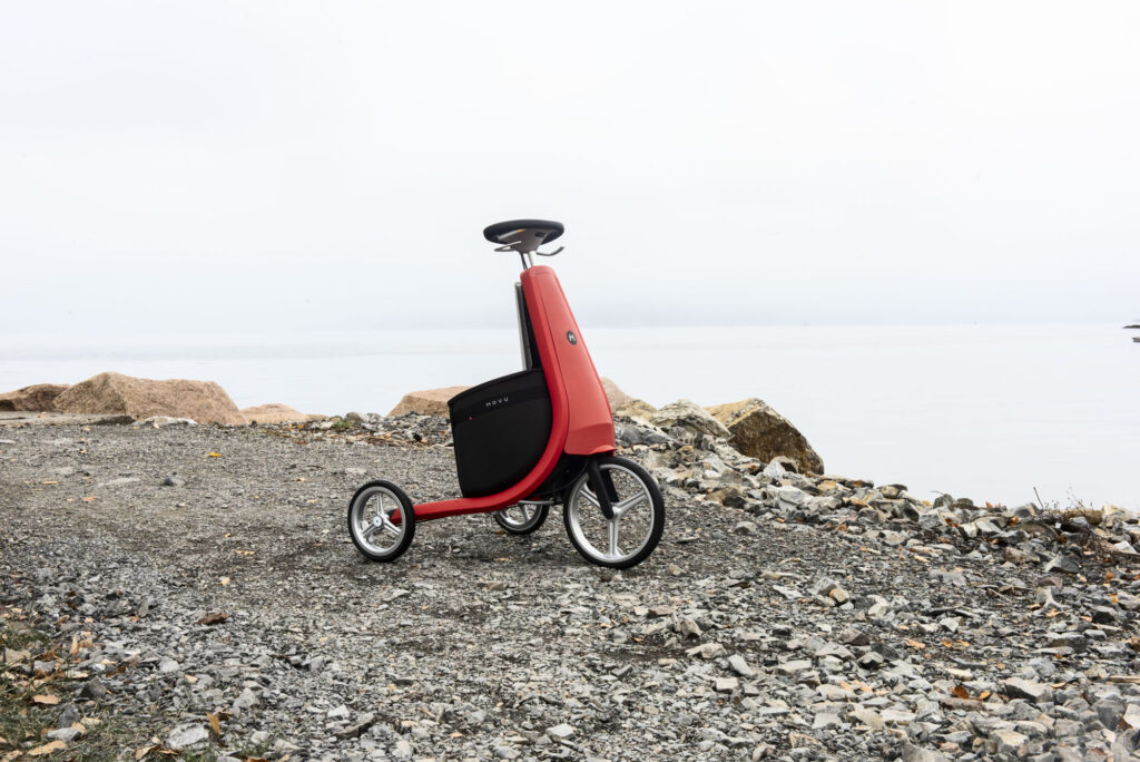 Movu trehulsrollator röd